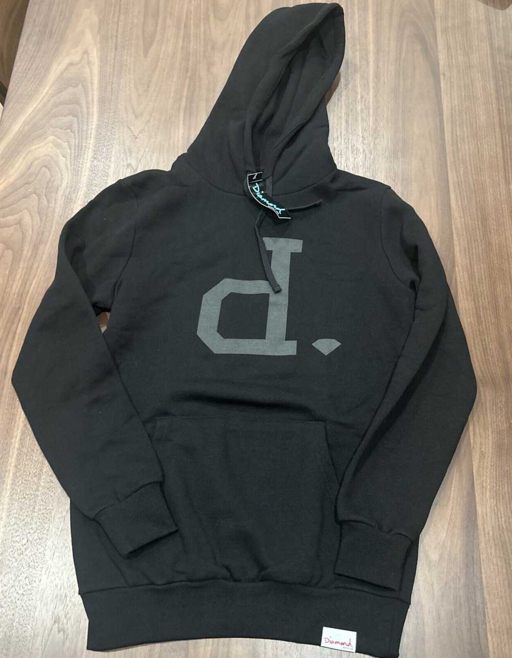 Diamond Supply Co. Women's Un Polo Pullover Hoodie Sweatshirt Black Size Small